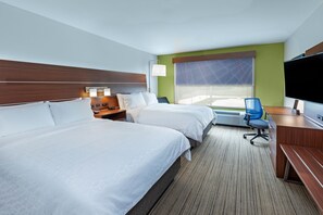 Room, 2 Queen Beds | In-room safe, desk, blackout drapes, iron/ironing board
