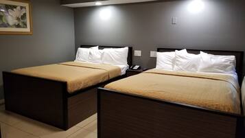 Standard Room, 2 Queen Beds | Desk, free WiFi, bed sheets