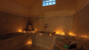 Bagno turco, bagno turco/hammam, trattamenti per il corpo, body wrap