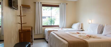 Standard Quadruple Room | Minibar, in-room safe, desk, blackout curtains