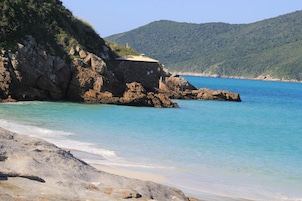 Beach nearby, beach umbrellas, beach towels