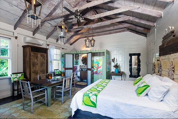 Coconut Rain | Individually decorated, individually furnished, desk, laptop workspace - Pink Plantation House (Castries)