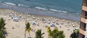 apt overlooking the local sea near the holiday colonies and statues of Iemanjá