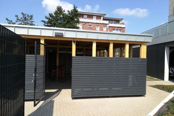 Fahrradhaus von außen