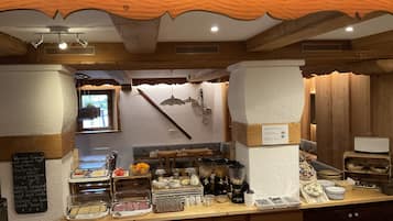 Daily buffet breakfast (EUR 14 per person)