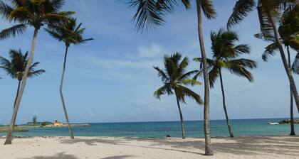 Studio West-indies avec accĂšs direct Ă la plage - couple ou famille avec enfants