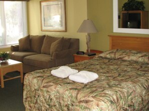 2 bedrooms, in-room safe, iron/ironing board, WiFi