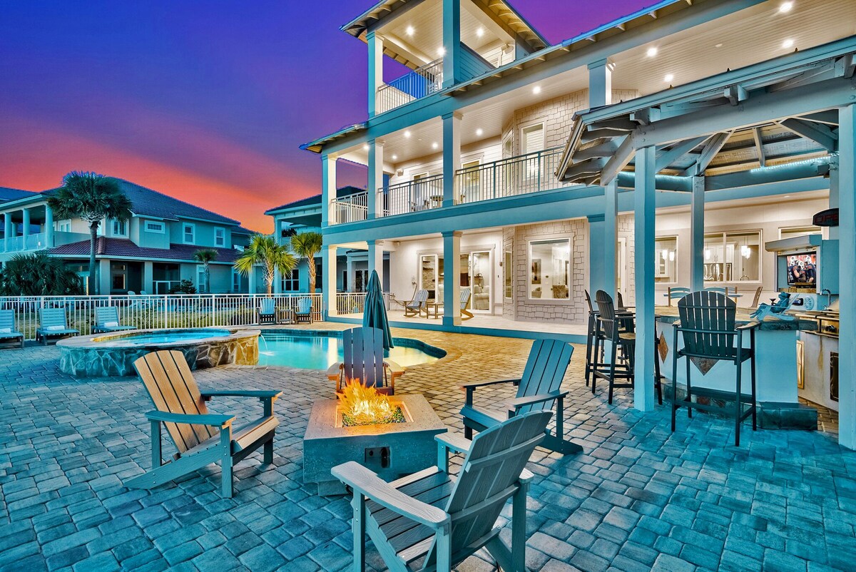 Sundancer Waterfront Mansion Hot Tub Pool Golf Cart Putting 