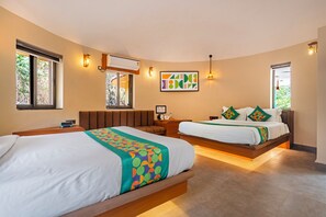 Deluxe Rooms with Balcony and Forest View | Individually furnished, desk, blackout drapes, iron/ironing board - Treebo Premium Mowgli's Den Pench Tiger Reserve (Kurai)