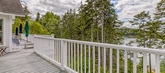 Bayfront home w / splendida vista, grande ponte e dock / tennis condiviso - cani OK!