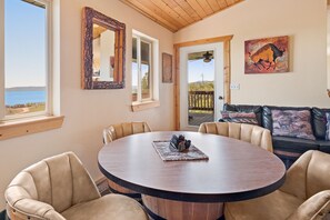 Dining - Cabin-style home with deck, patio, & amazing view - near Bear Lake (Fish Haven)