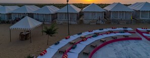Deluxe Tent | Living area - Shama Desert Camp (Jaisalmer)