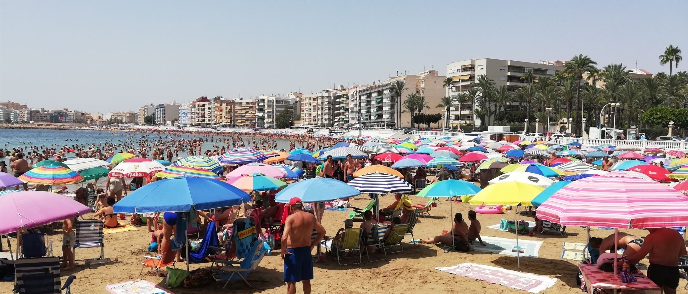 Sun loungers, beach towels