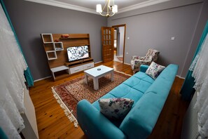 Apartment, 3 Bedrooms, Kitchenette | Living area | LCD TV - My Guse Suite (Trabzon)
