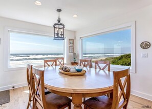 Dining - Amazing Oceanfront Home -Two Master Suites! (Rockaway Beach)
