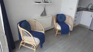 Interior - Studio , southfacing sea views , own patio, 2 heated pools, overlooking harbour (Puerto del Carmen)