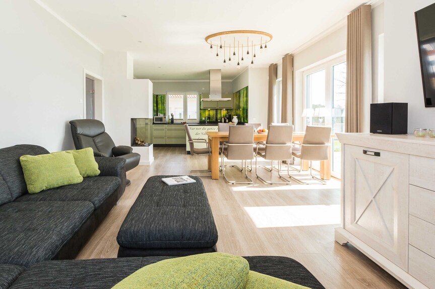 Luxus See - Domizil Mit Sauna, Kamin, Eigener Seezugang - Ferienhaus Rohrdommel - Krakow am See