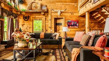 Smart TV, fireplace, table football, video library