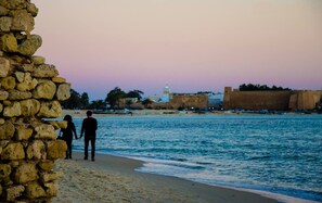 On the beach