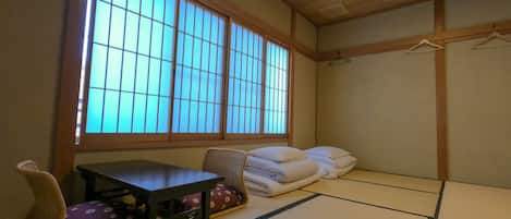 Private Tatami Room | In-room safe, blackout drapes, free WiFi, bed sheets