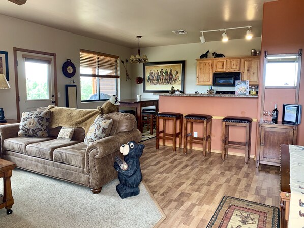 Smart TV, DVD player, books