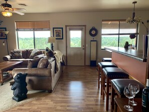 Smart TV, DVD player, books