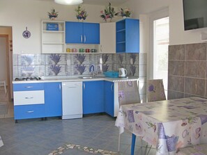 Frigorífic i utensilis de cuina, vaixella i coberteria