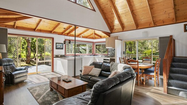 TV, fireplace, DVD player