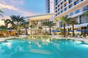 2 outdoor pools, cabanas (surcharge), sun loungers at JW Marriott Orlando Bonnet Creek Resort & Spa