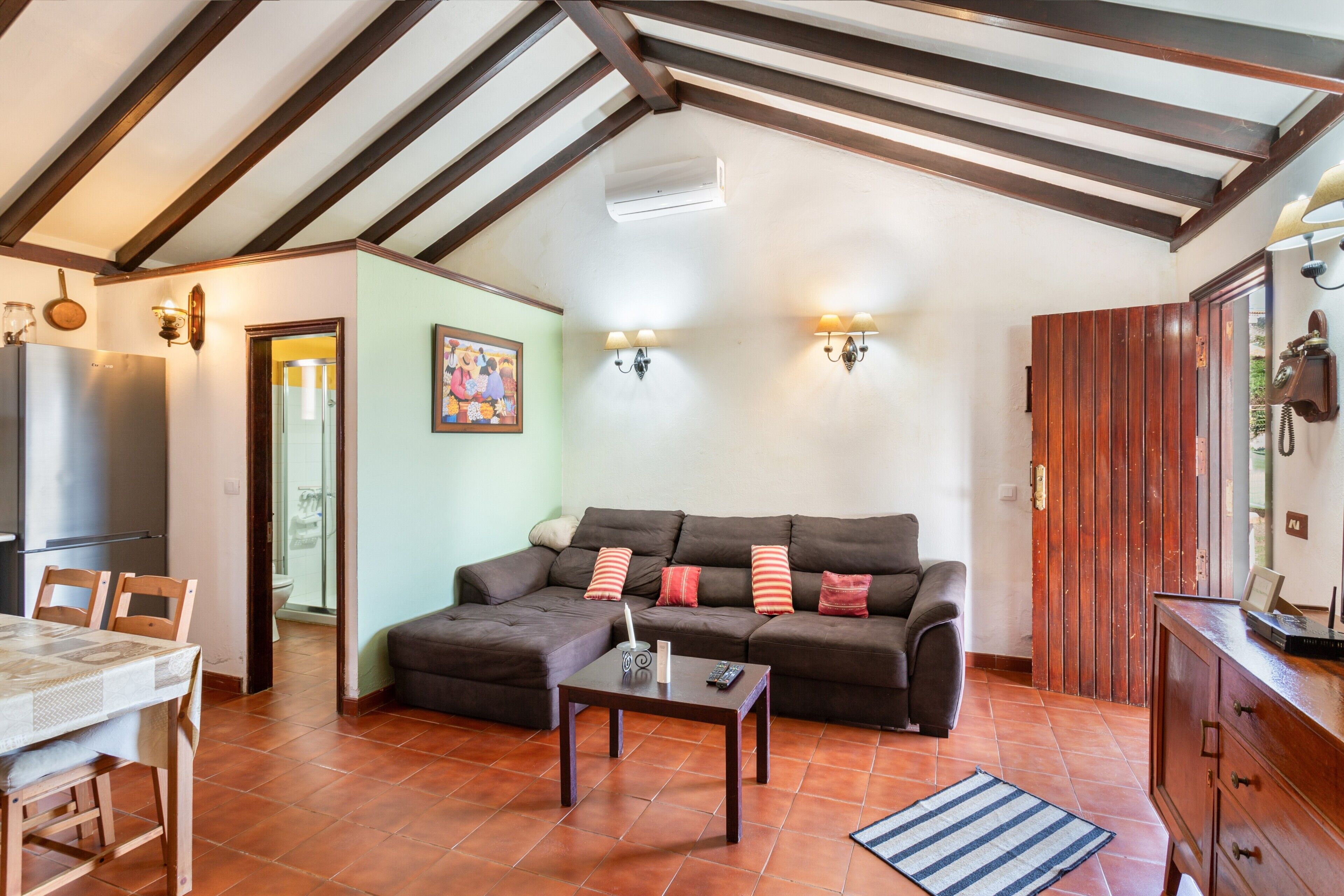 TV, fireplace, DVD player