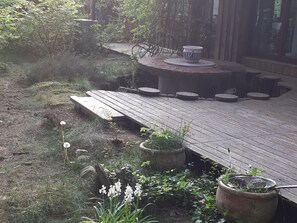 Terrace/patio - Idyllic cottage Waldkate (Bremervörde)