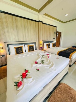 Standard Triple Room | Egyptian cotton sheets, premium bedding, memory-foam beds, desk - Sigiriya Kingdom Resort (Dambulla)