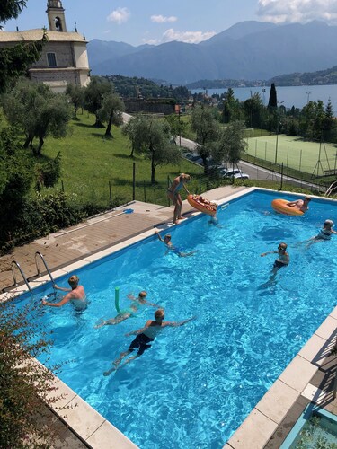 Como Lake view from olive garden, balcony and pool