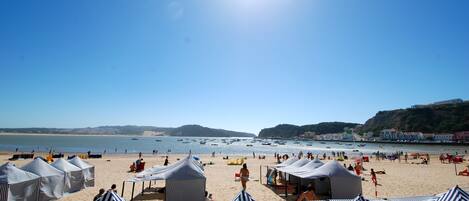 Playa en los alrededores y camastros