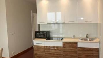 Kühlschrank, Mikrowelle, Herdplatte, Geschirrspüler