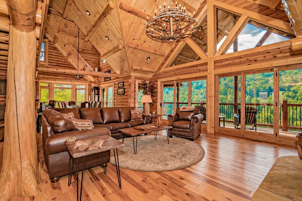 Smart TV, fireplace, video games, DVD player