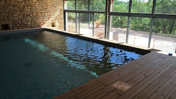 Indoor pool, a heated pool