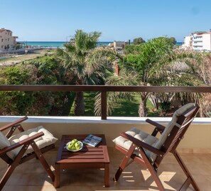 Villa, 4 Bedrooms, Sea View | Balcony view - Evdokia Beach Resort (Malevizi)