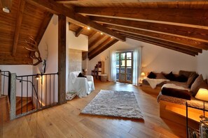 Smart TV, fireplace, books, music library - quiet holiday home at the Bavarian Forest National Park with sauna  (Finsterau)