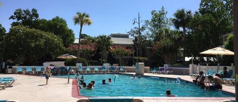 Indoor pool, outdoor pool