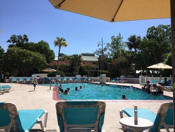 Indoor pool, outdoor pool