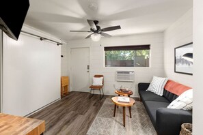 Flat-screen TV, Netflix, Hulu, streaming services