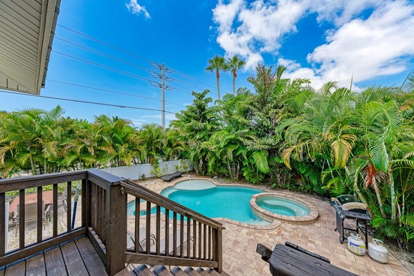 A heated pool