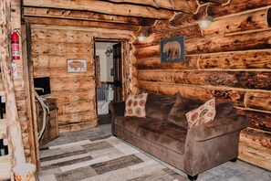 Smart-tv och eldstad