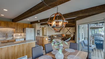 Condo, Multiple Beds (Willow View Flat at Frisco) | Living area | Flat-screen TV, fireplace