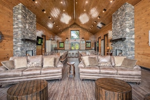 Interior - Luxury 15BR lodge, epic views, theater, game room, 2 hot tubs. (Gatlinburg)