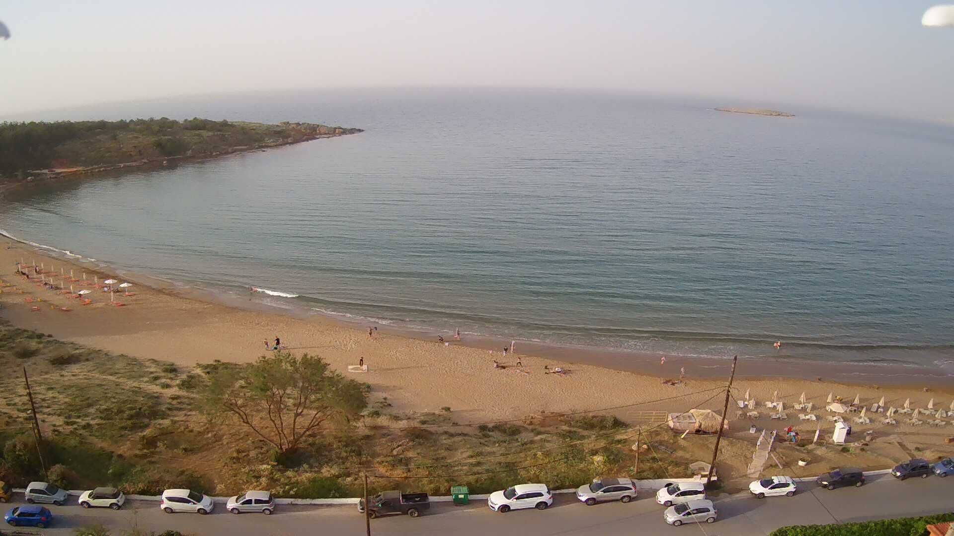 On the beach, beach towels