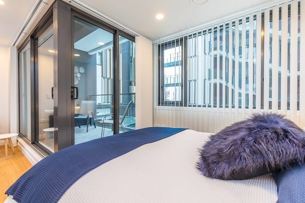Appartement, 1 chambre | 1 chambre, fer et planche à repasser, accès au Wi-Fi (inclus)