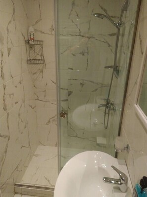 Economy-Apartment | Dusche im Bad