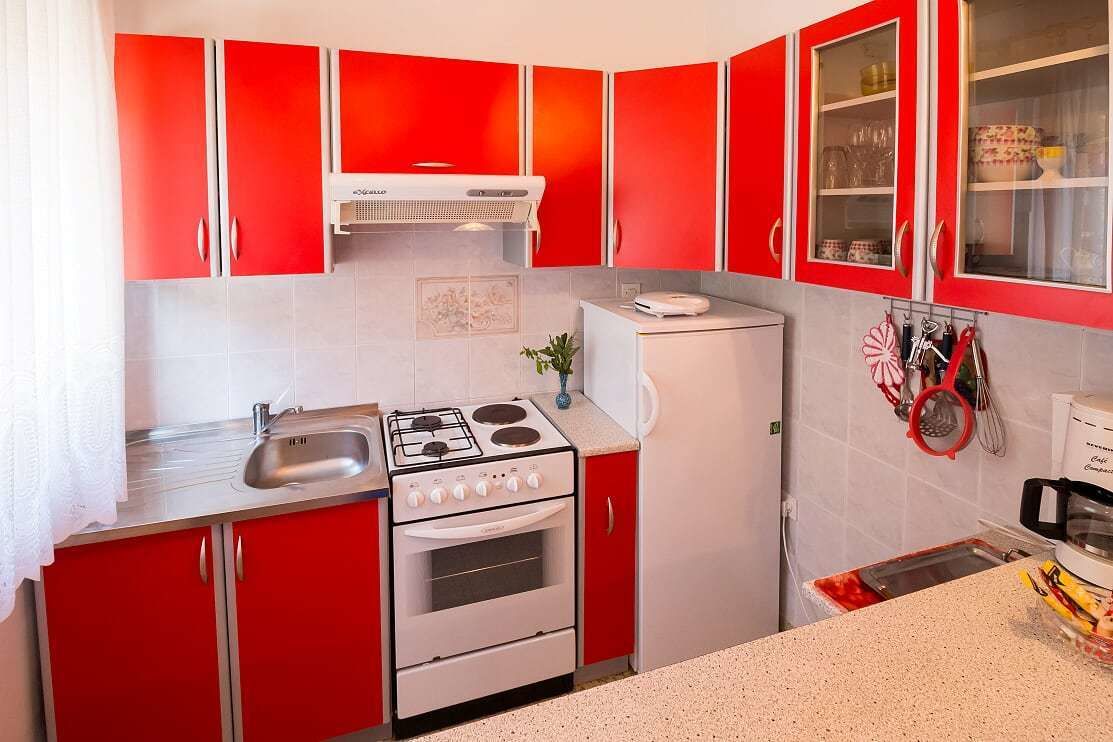 公寓, 2 間臥室, 露台 | 私人廚房 | 雪櫃、焗爐、爐具、電熱水壺